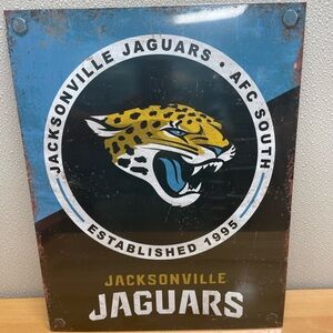 Jacksonville Jaguars Metal Sign, 12.5”x16” NFL Football Decor, AFC South